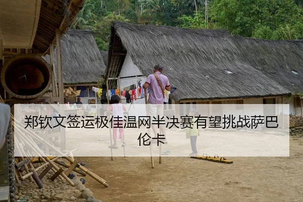 郑钦文签运极佳温网半决赛有望挑战萨巴伦卡
