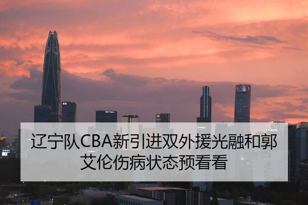 辽宁队CBA新引进双外援光融和郭艾伦伤病状态预看看